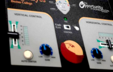 Top facia graphical artwork overlay template diagram for the EagleEyes hardware panel